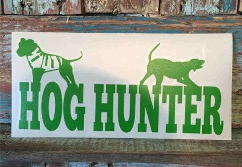 Hog Hunter window decal